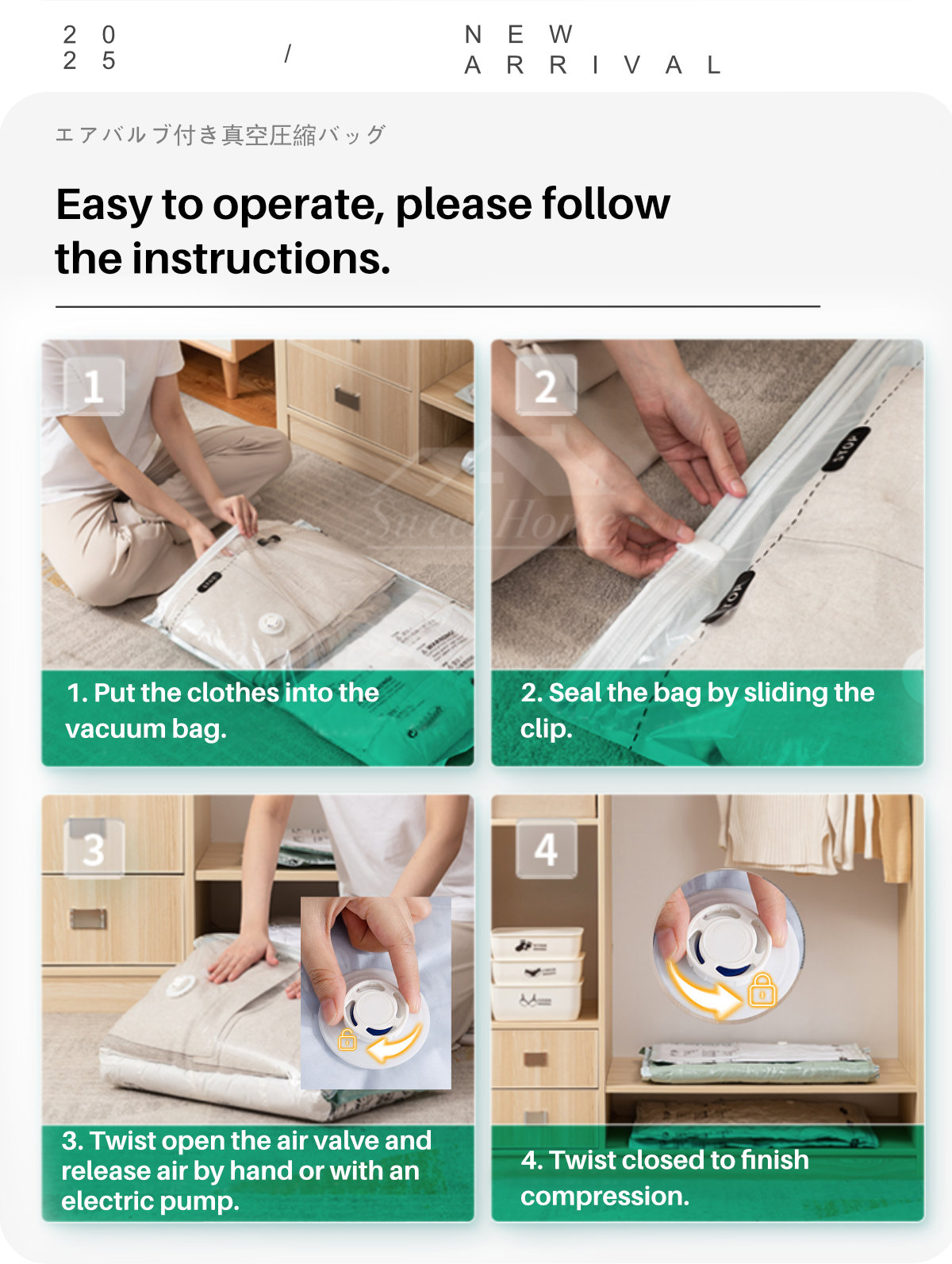 Air Valve Vacuum Compression Bag-10